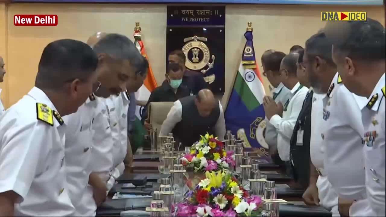 Defence Minister Rajnath Singh chairs Indian Coast Guard Commanders' Conference in Delhi