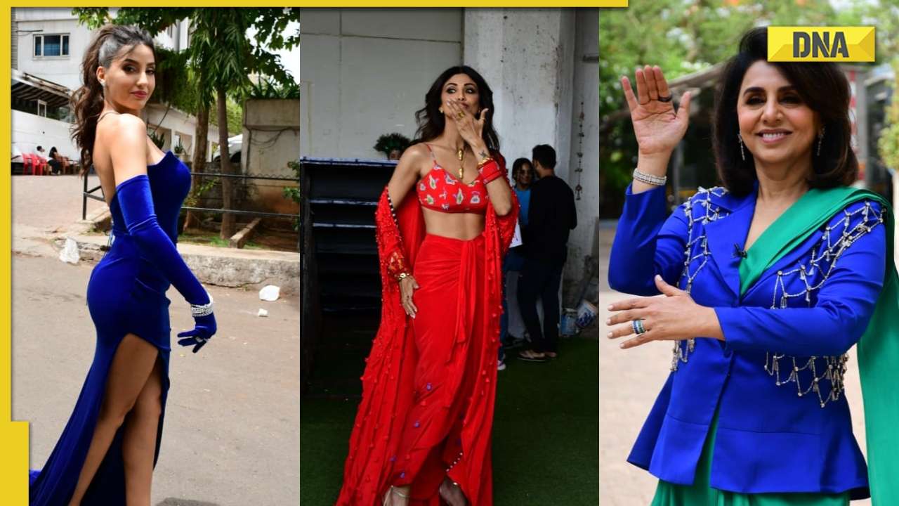 Viral Photos of the Day: Nora Fatehi stuns in blue thigh-high slit dress, Kartik Aaryan promotes Bhool Bhulaiyaa 2