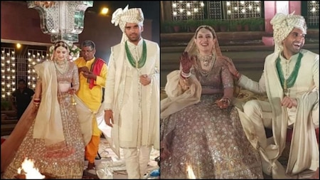 Wedding images of Deepak Chahar and Jaya Bhardwaj