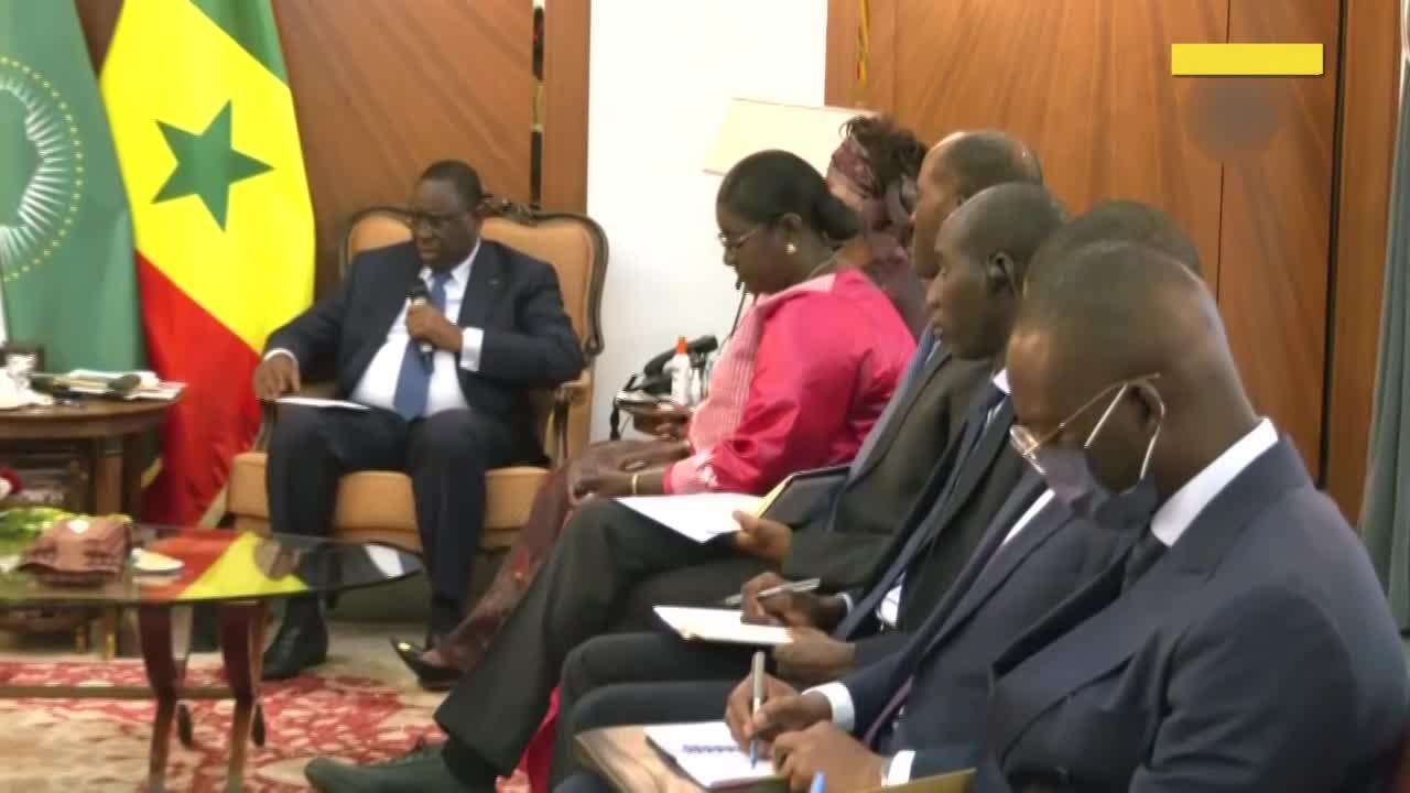 Vice President Naidu meets President of Senegal at Presidential Palace in Dakar 