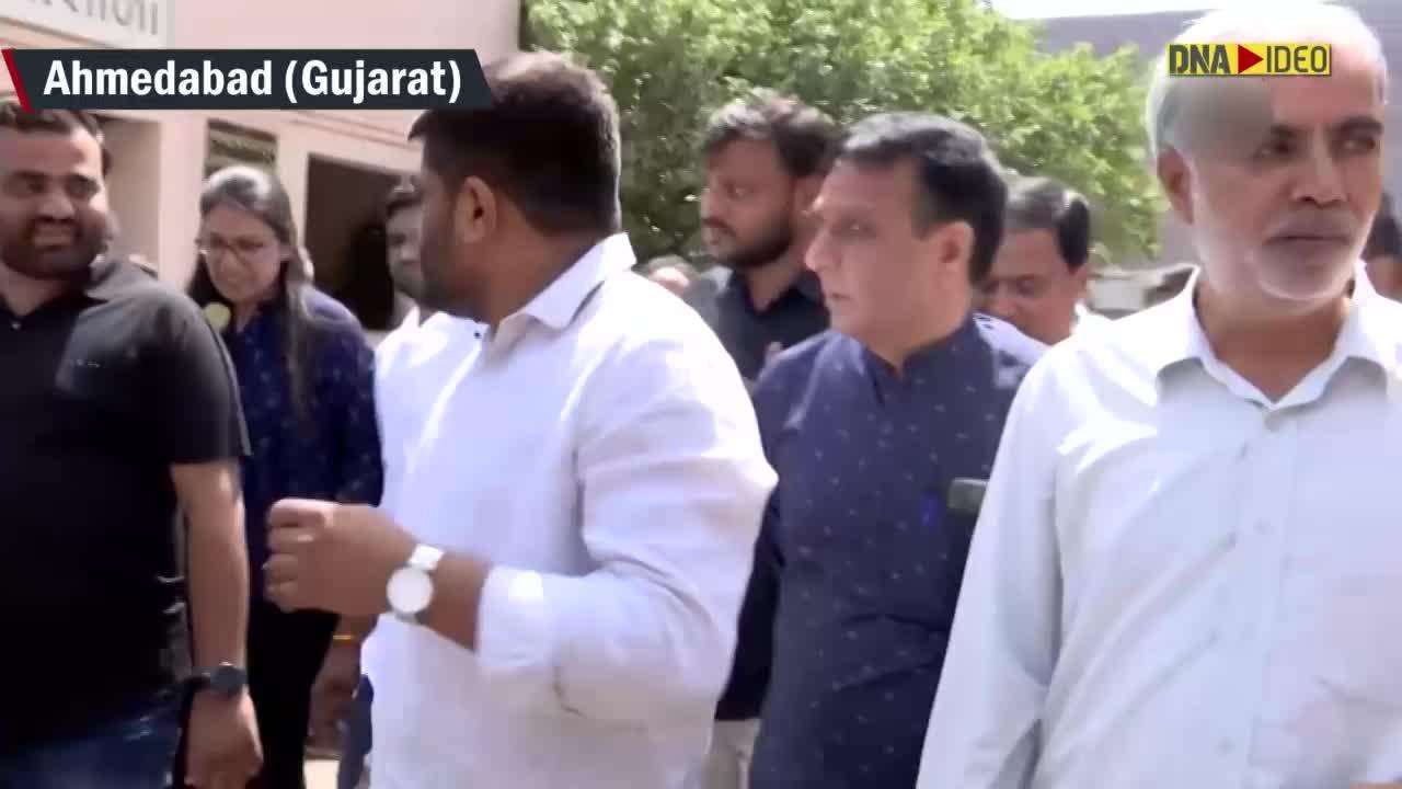Hardik Patel visits SGVP Gaushala ahead of joining BJP