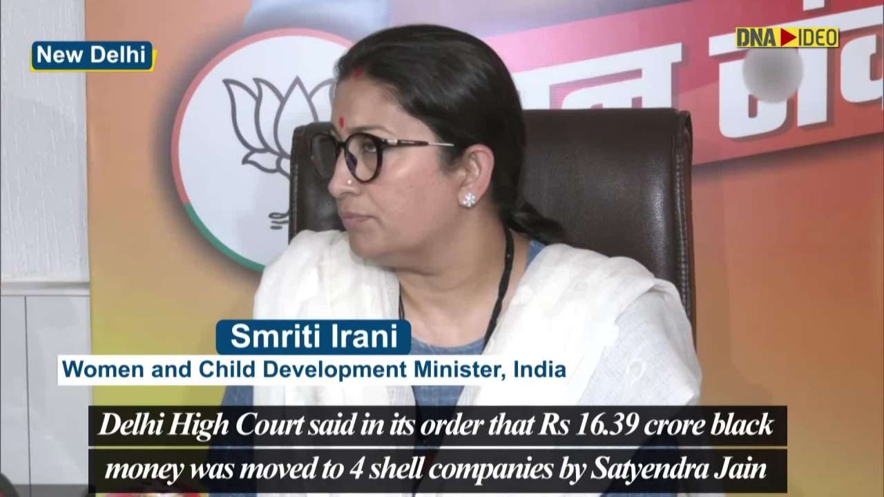 Satyendar Jain arrest: CM Kejriwal is blaming investigating agencies, says Smriti Irani