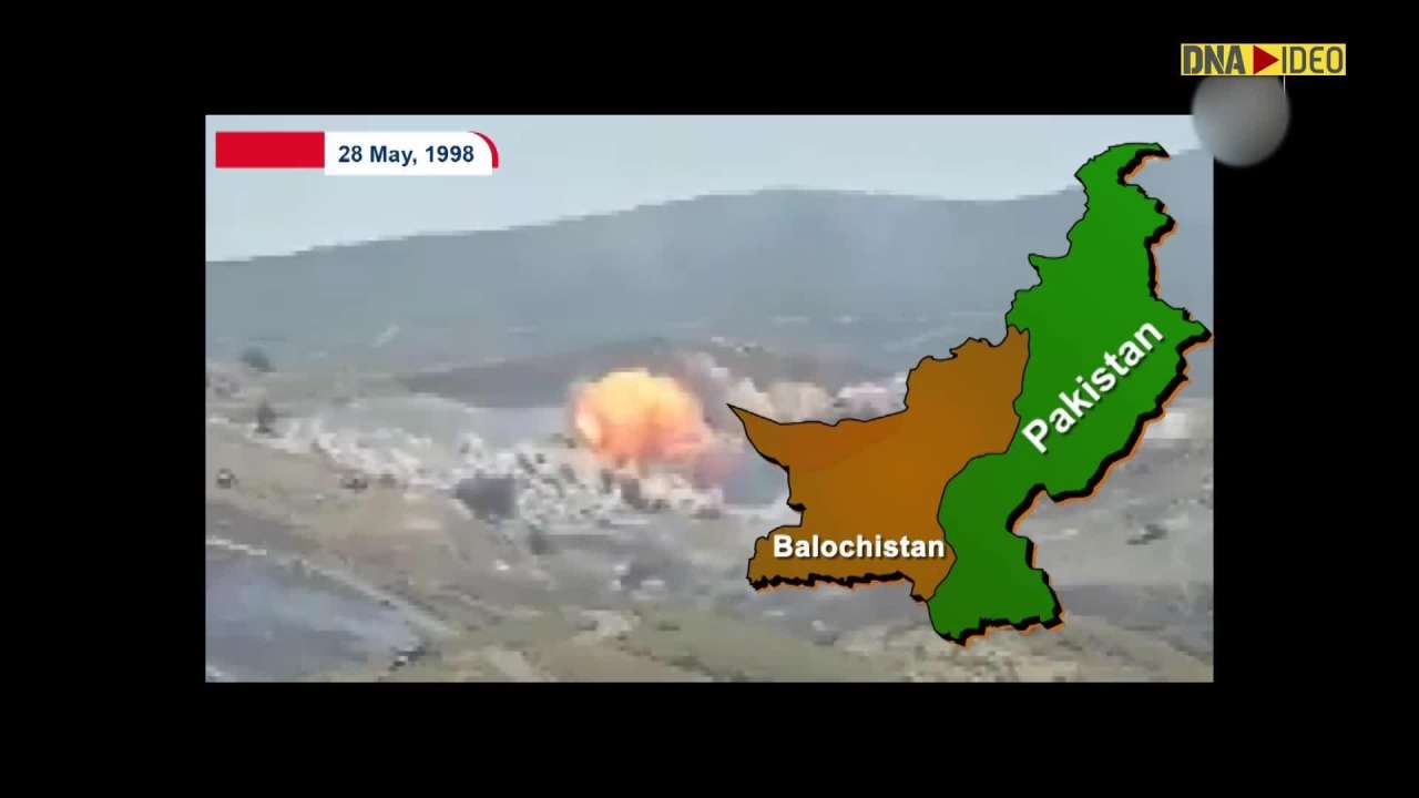 Baloch activists living abroad hold protest against Pakistan for 1998 nuclear tests 