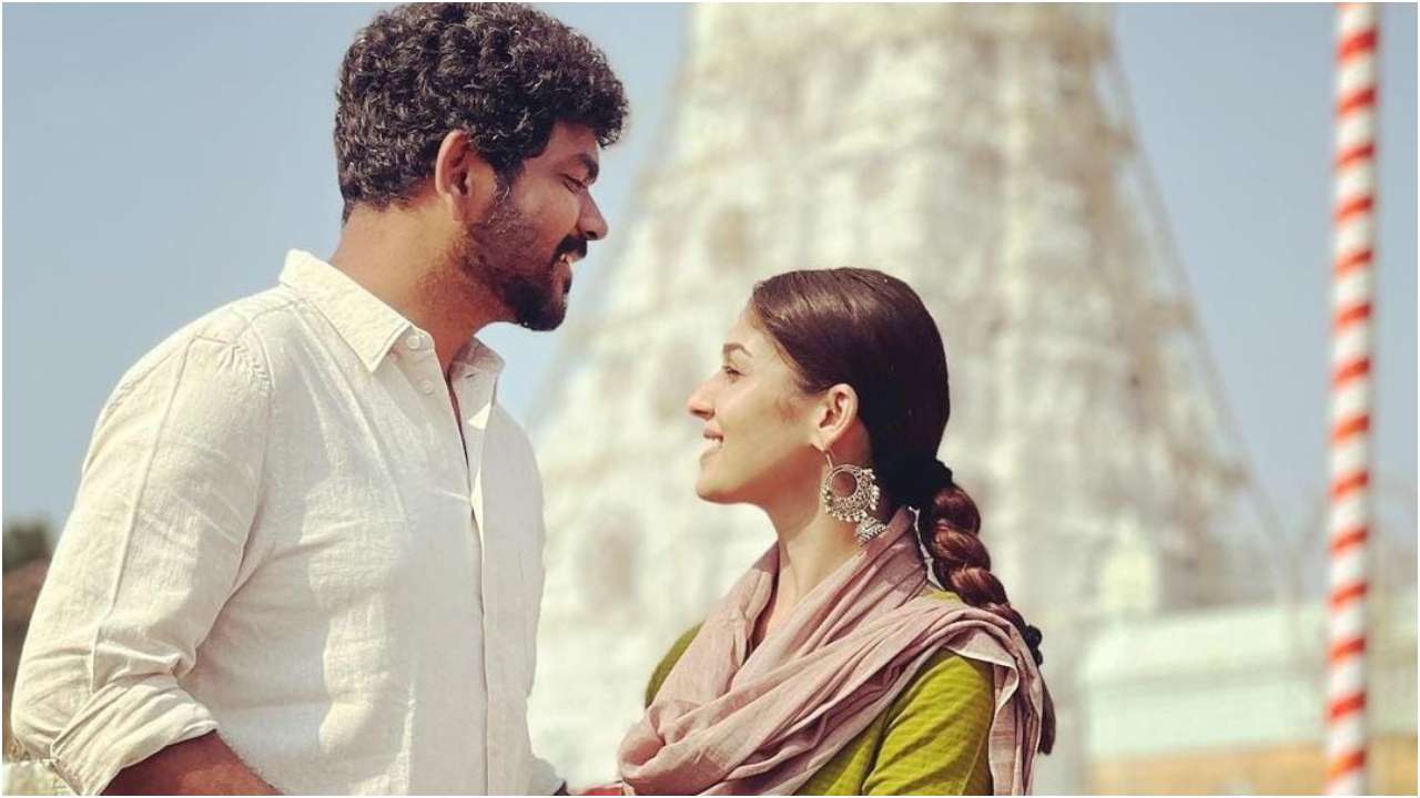 Vignesh Shivan and Nayanthara visit Tirupati for wedding rituals