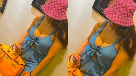 Ameesha Patel sizzles in blue outfit
