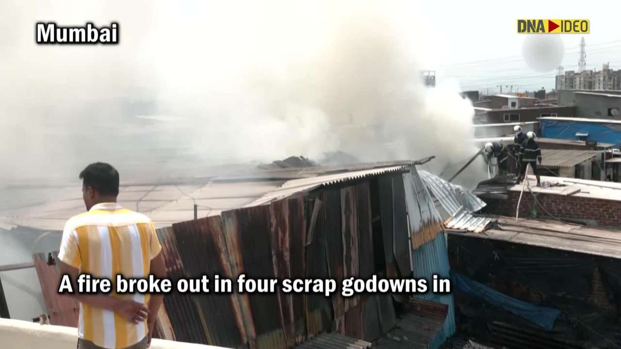 Fire breaks out at 4 scrap godowns in Mumbai, dousing operation underway