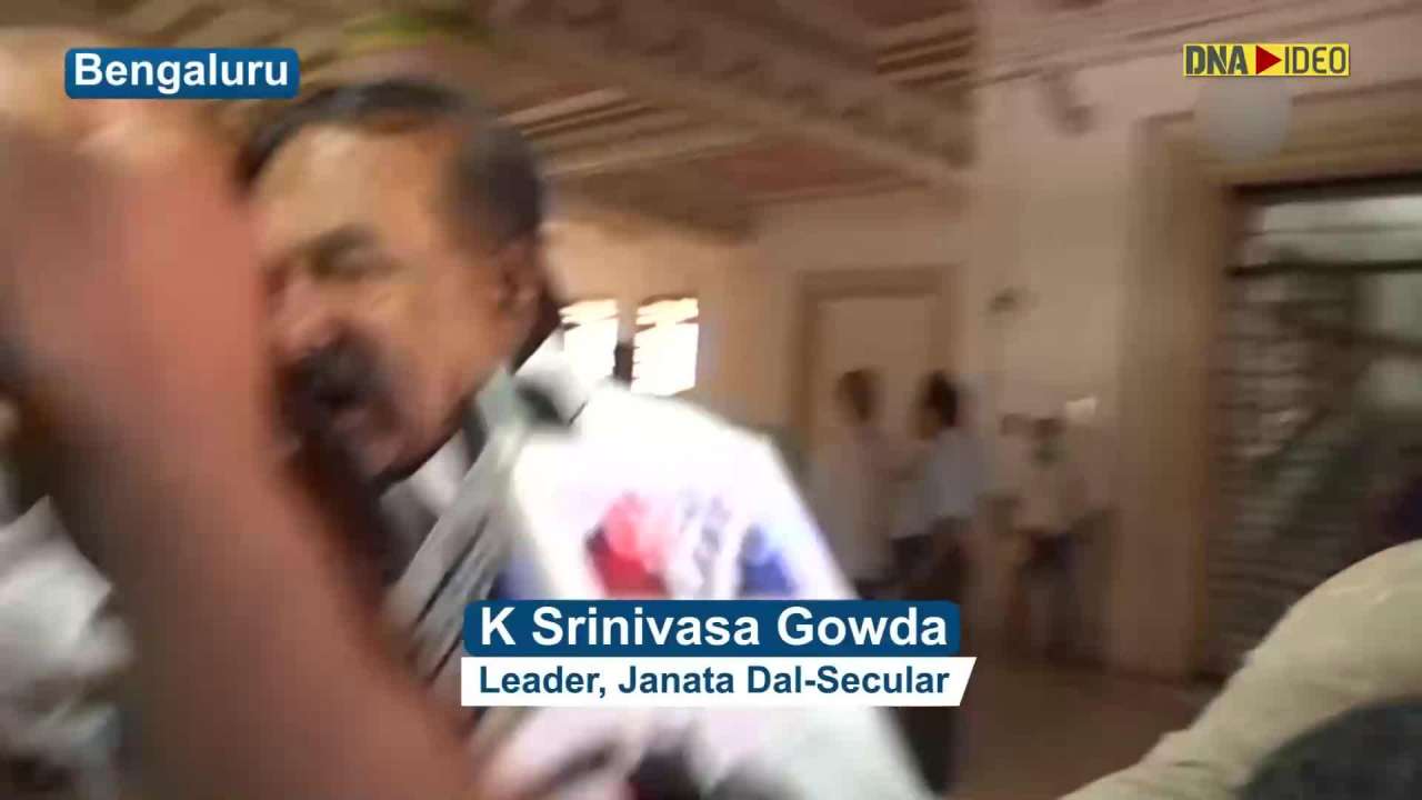 Rajya Sabha Polls: JD(S) leader Srinivasa Gowda casts vote for Congress