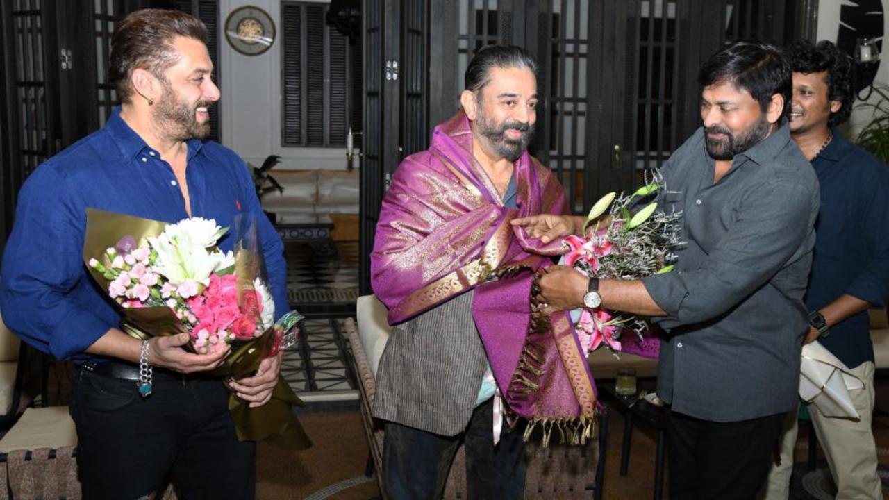 Chiranjeevi organized success party of Vikram 