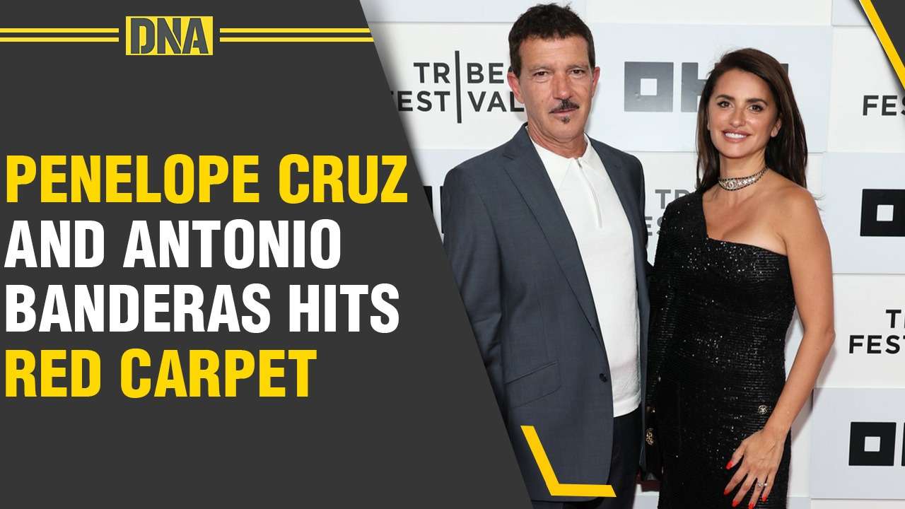 Penelope Cruz hits Red carpet of Tribeca Film Festival to promote her film 'Official Competition'