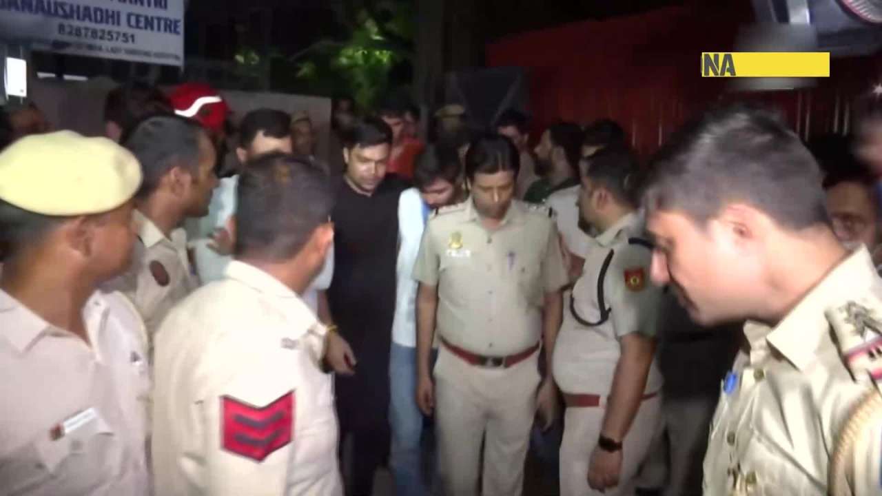 National Herald case: NSUI workers climb atop water tank to protest against ED