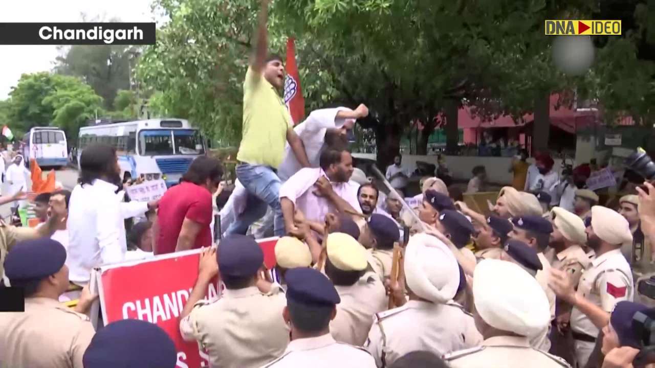 Chandigarh: Congress workers hold protest over Enforcement Directorate’s probe against Rahul Gandhi 