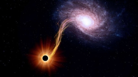 3 billion times more massive than the sun