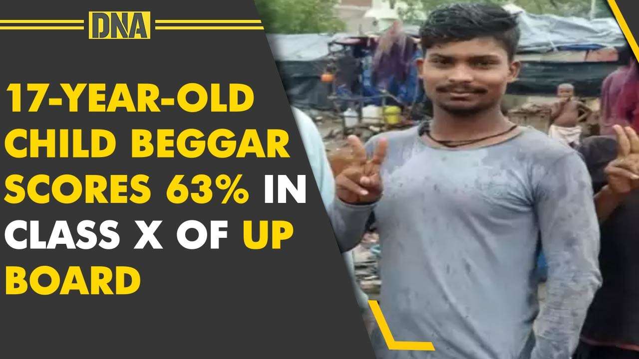 17 year-old Sher Ali, formerly a child beggar, scores 63% in Class X of UP board