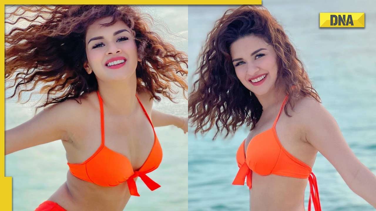 Avneet Kaur Ki Xxx - Avneet Kaur looks sizzling hot in orange bikini, drool-worthy photos go  viral