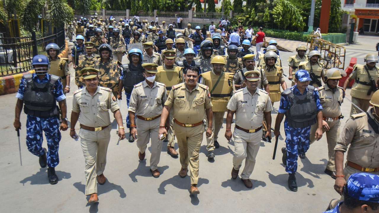 In wake of Bharat Bandh security tightened at Amritsar railway station 