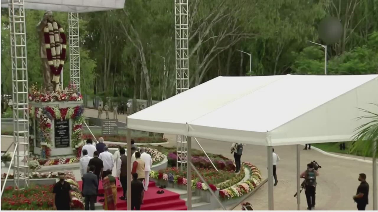 Bengaluru: Prime Minister Modi unveils statue of Dr BR Ambedkar