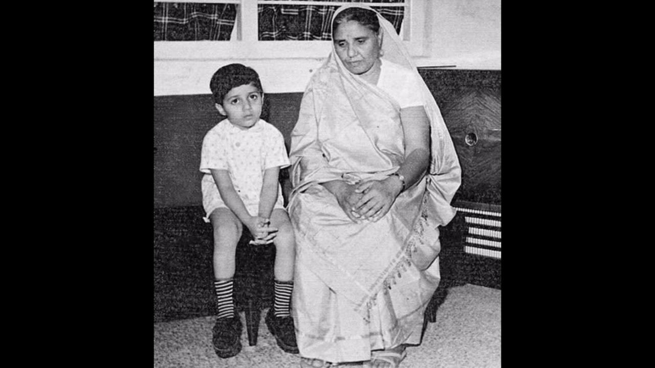 Sunny Deol with his grandmother 