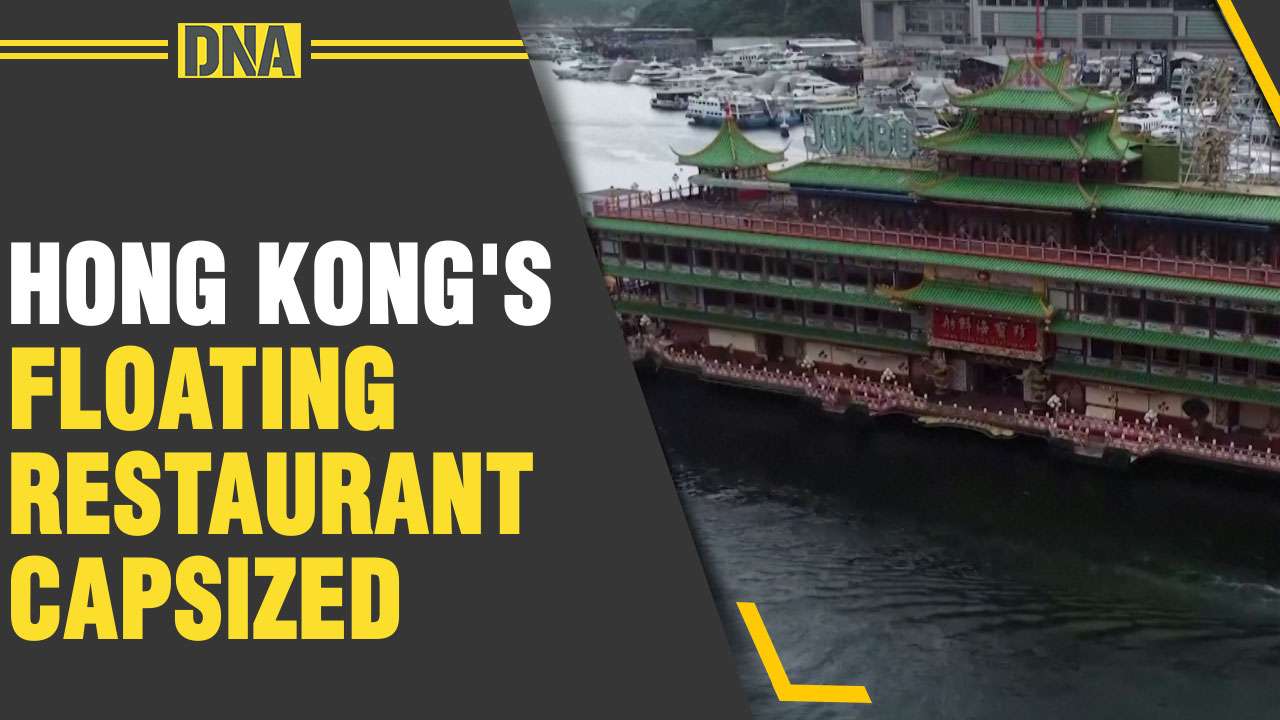 After encountering 'adverse conditions', Hong Kong's iconic Jumbo Floating Restaurant capsizes