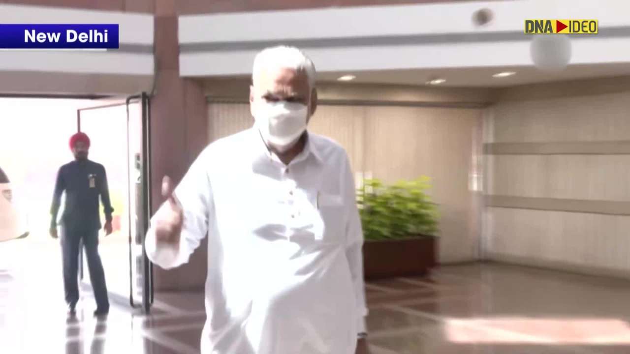Presidential Poll: Bhupender Yadav, VK Singh arrive at Parliament ahead of nomination filing of NDA Presidential candidate