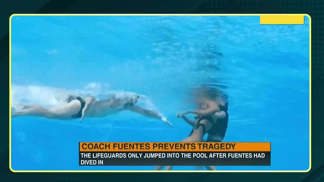 US swimmer Anita Alvarez saved from drowning by coach Andrea Fuentes