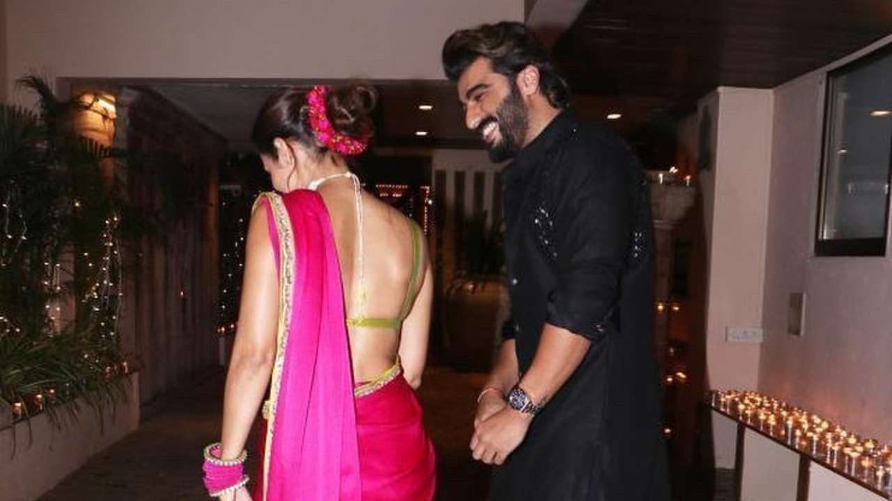 Malaika Arora and Arjun Kapoor stun in traditional wear