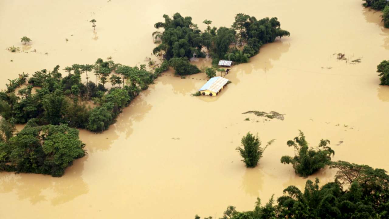 Area of Silchar due to incessant rainfall