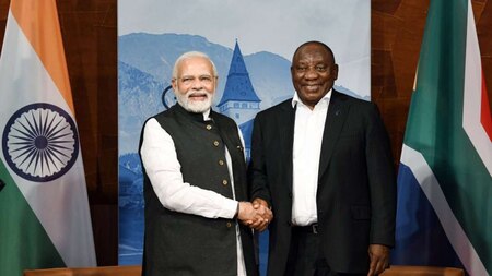PM Modi meets South Africa President