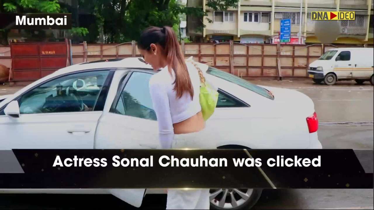 Actress Sonal Chauhan goes all-white in Mumbai 