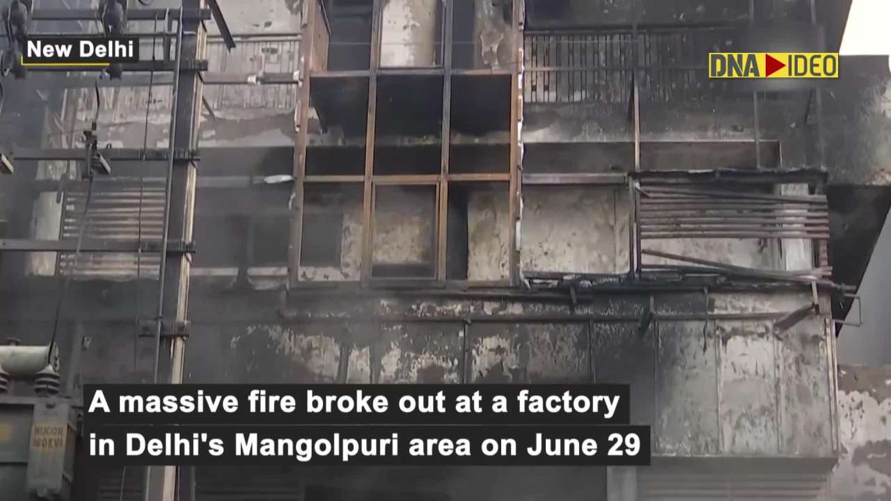 Delhi: Massive Fire breaks out at factory in Mangolpuri