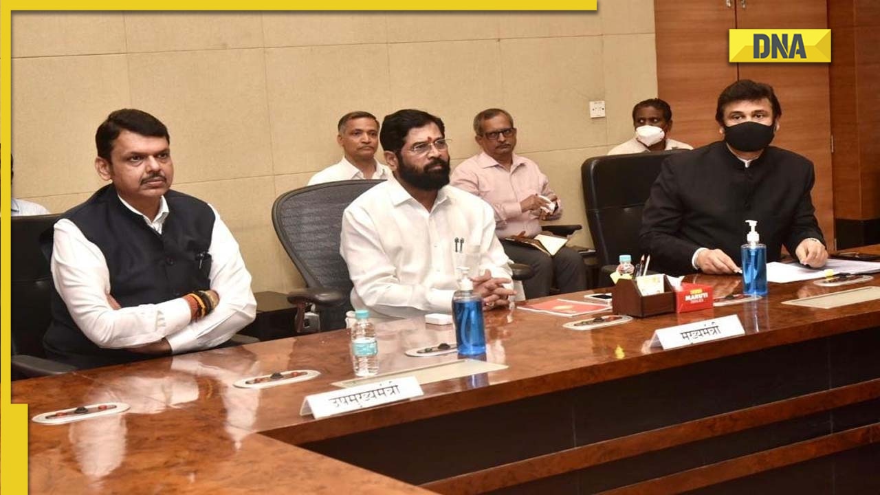 Maharashtra Cm Eknath Shinde Deputy Cm Devendra Fadnavis Hold First