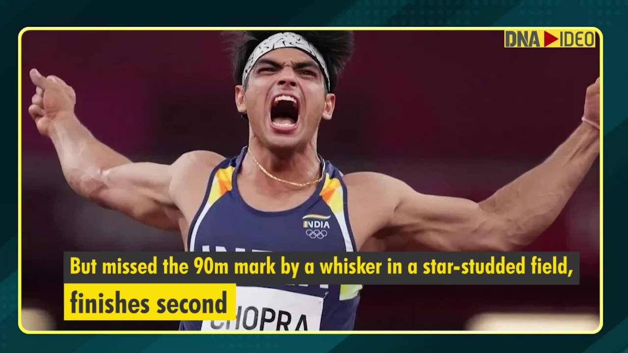 Olympic star Neeraj Chopra breaks his own national record but finishes second