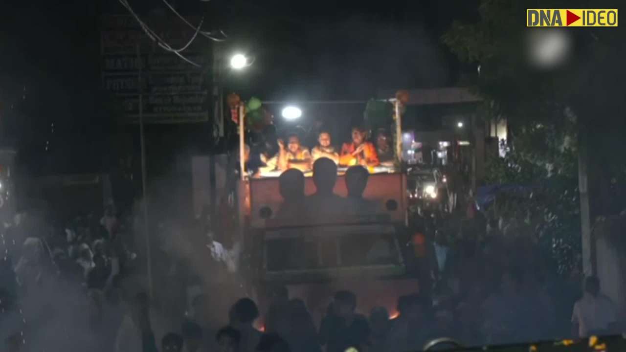 MP CM holds roadshow with Union Ministers Jyotiraditya Scindia, Narendra Tomar in Gwalior 