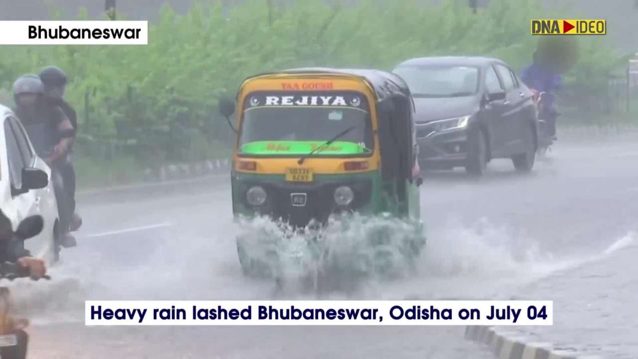 Heavy rain lashes Bhubaneswar, Odisha