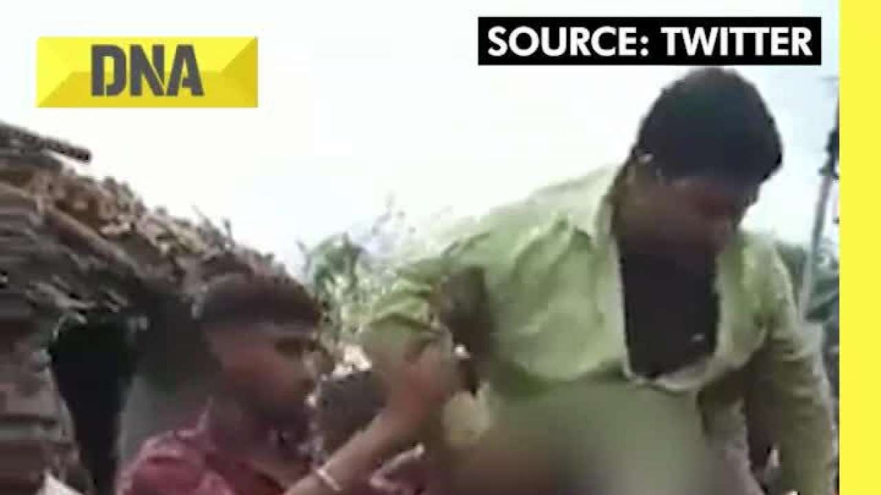 Watch: Tribal woman is beaten up and paraded in MP’s Dewas