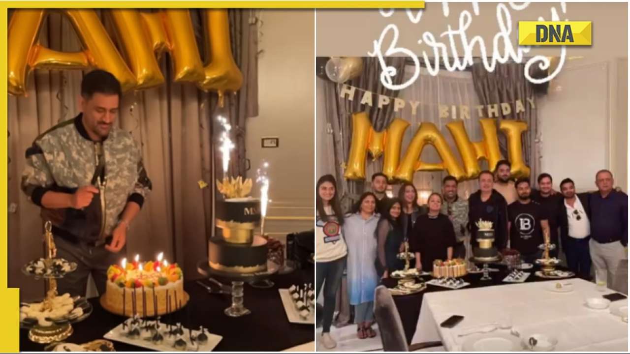 Happy Birthday MS Dhoni: Wife Sakshi gives sneak peek inside MSD's 41st B'day celebration