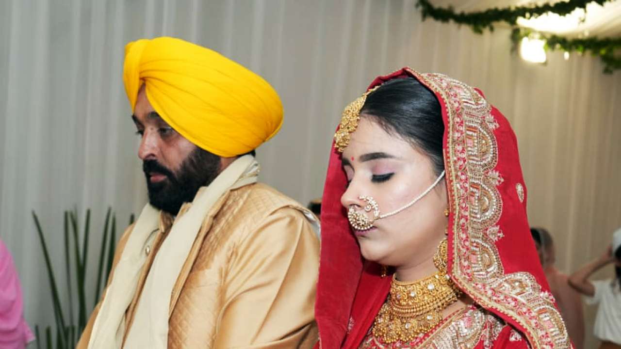 In pics: Decoding Bhagwant Mann's new wife Gurpreet Kaur's attire ...