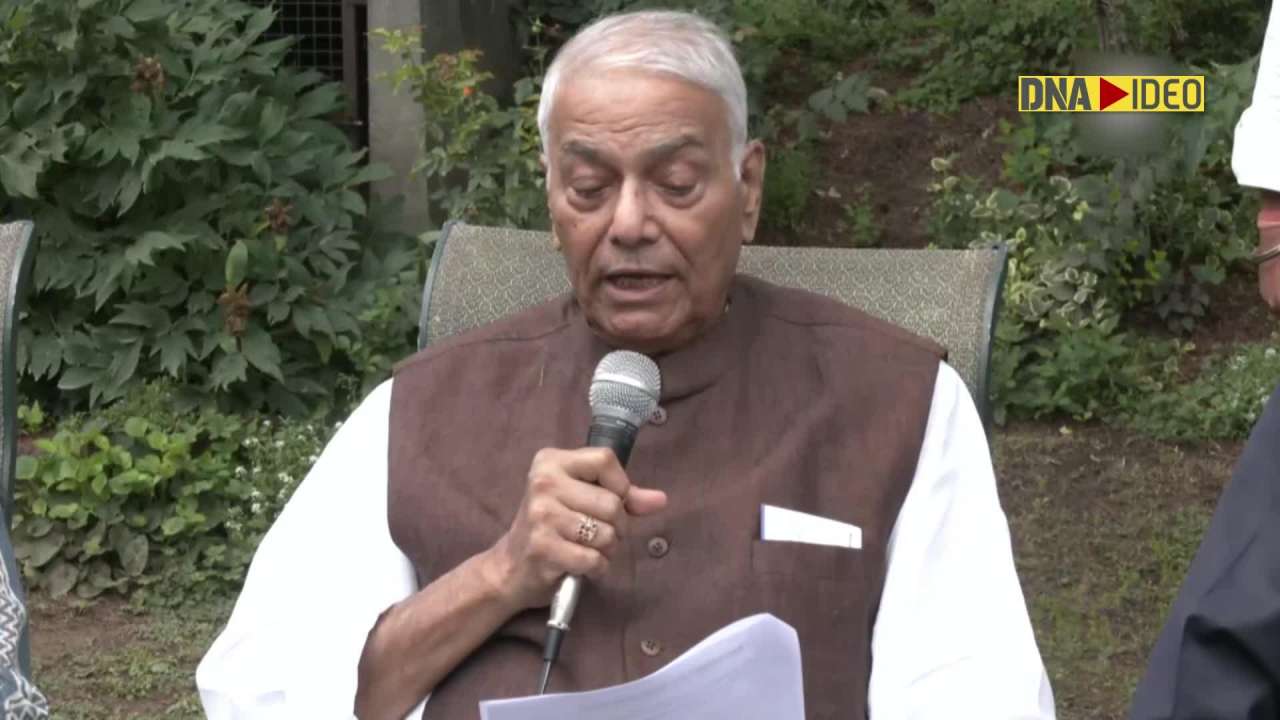  Opposition Presidential candidate Yashwant Sinha says, 'will urge govt to end hostile development towards J&K if elected'