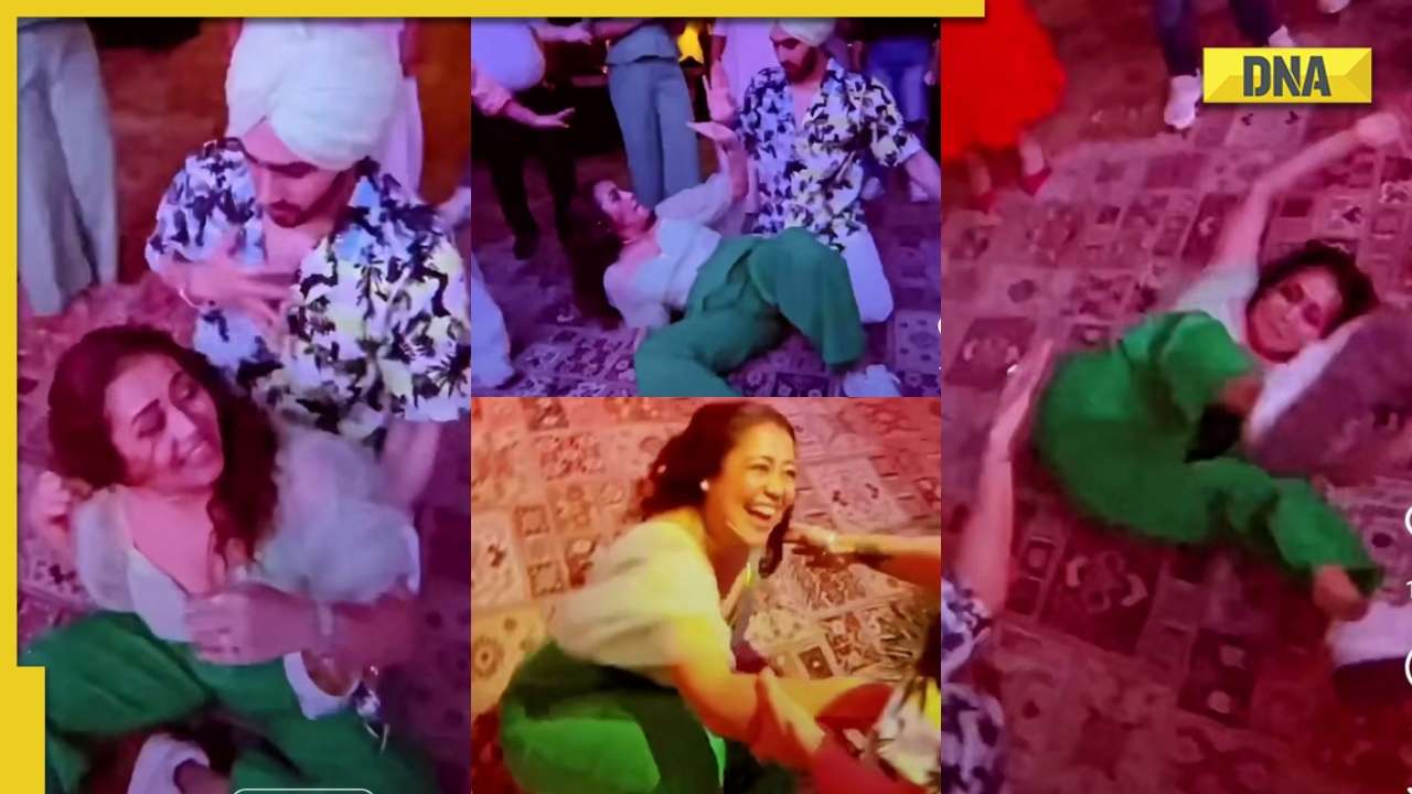 Neha Kakkar rolls on floor as she performs naagin dance with Rohanpreet  Singh, video goes viral