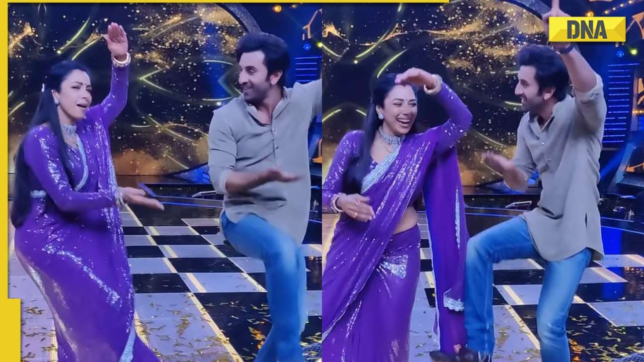 Ranbir Kapoor dances to Shamshera song Ji Huzoor with Anupamaa star Rupali Ganguly, video goes viral