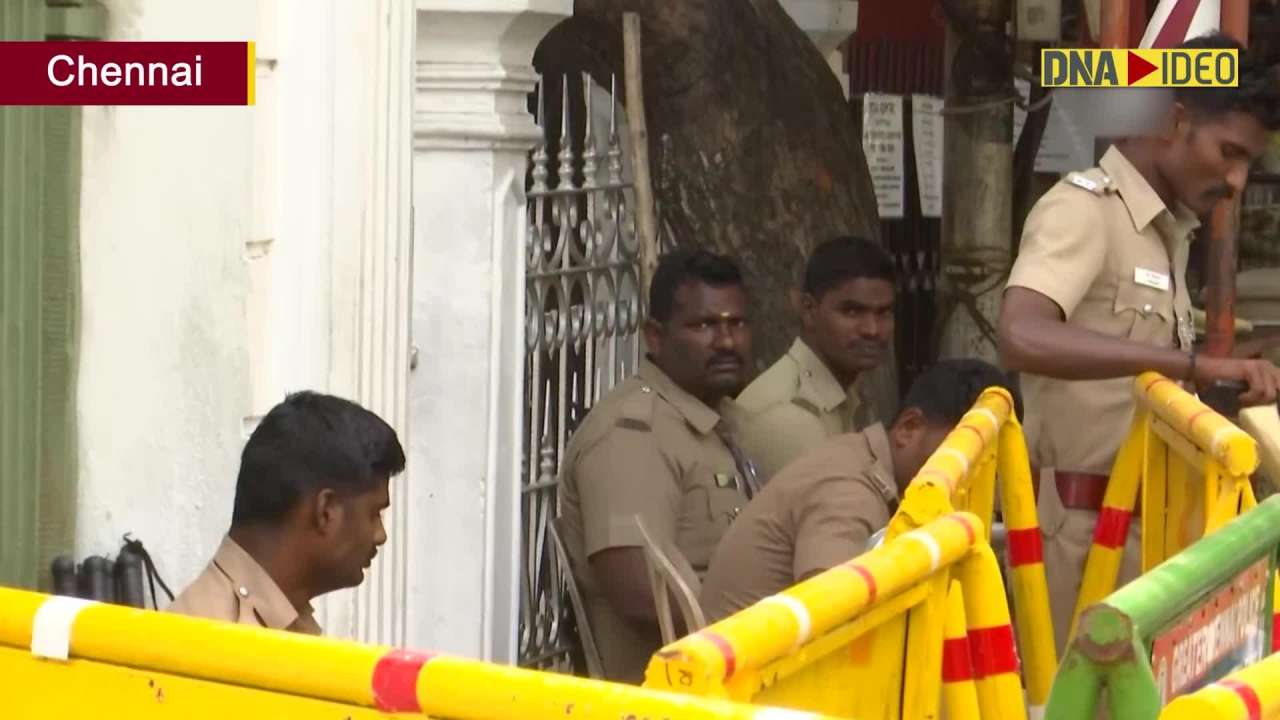 Chennai: Security beefed up outside AIADMK office