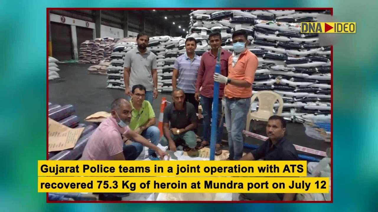 Gujarat ATS seizes 75.3 kg of heroin at Mundra port