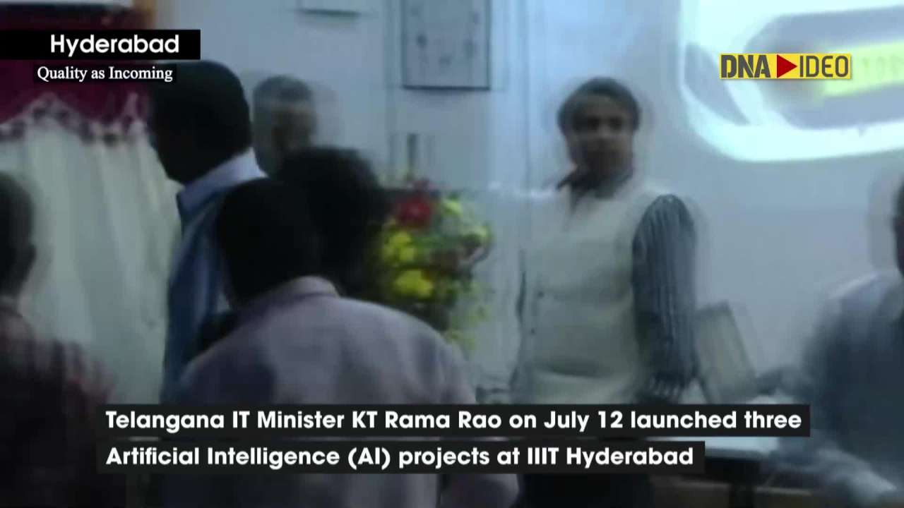 Telangana IT Minister KT Rama Rao launches several AI projects at IIIT-H