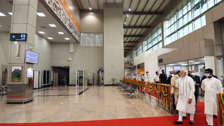 PM Modi with Jharkhand CM Hemant Soren explore newly-inaugurated Deoghar Airport