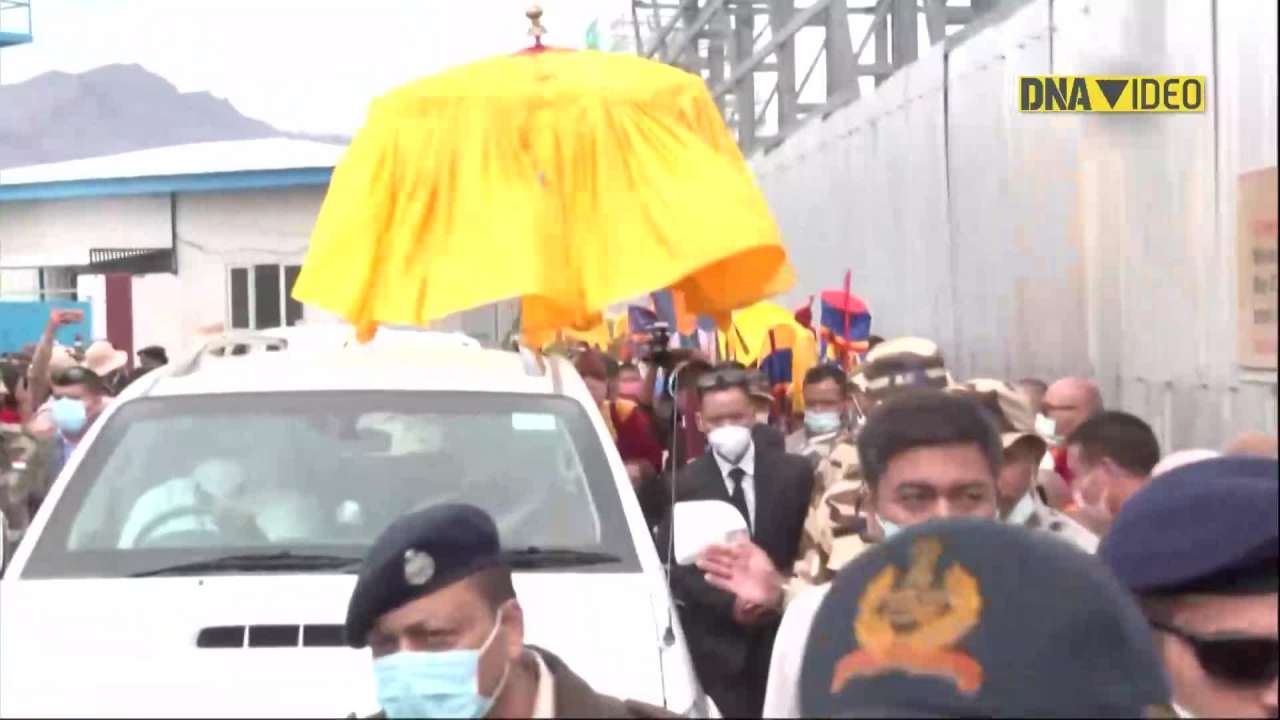Spiritual leader Dalai Lama arrives in Leh