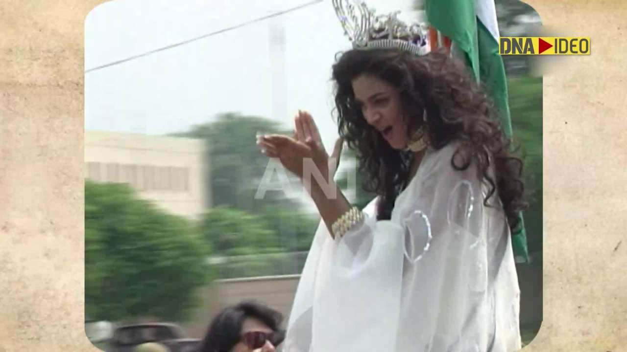 From the archives 1994: Sushmita Sen after returning to India as Miss Universe 