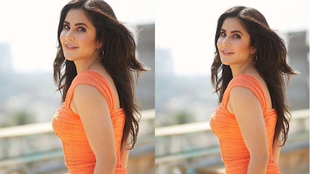 Katrina Kaif in orange dress