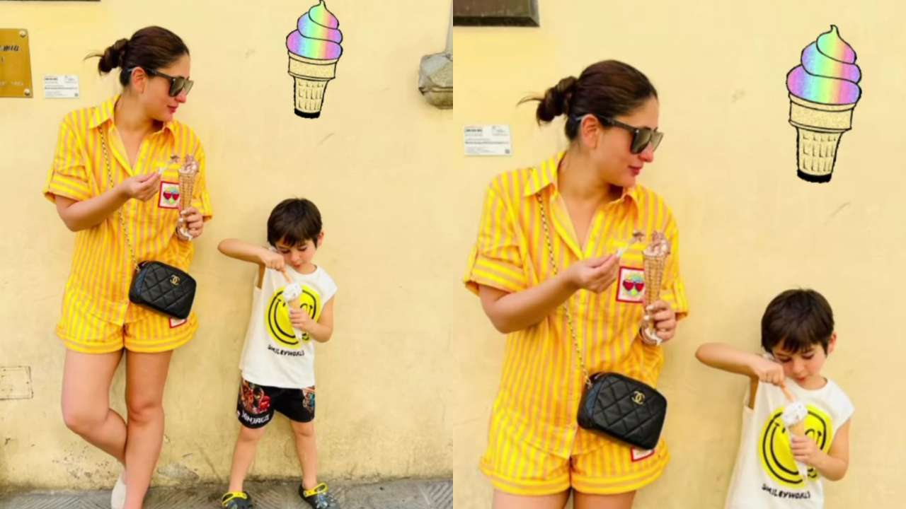 Kareena and Taimur's cool outfits