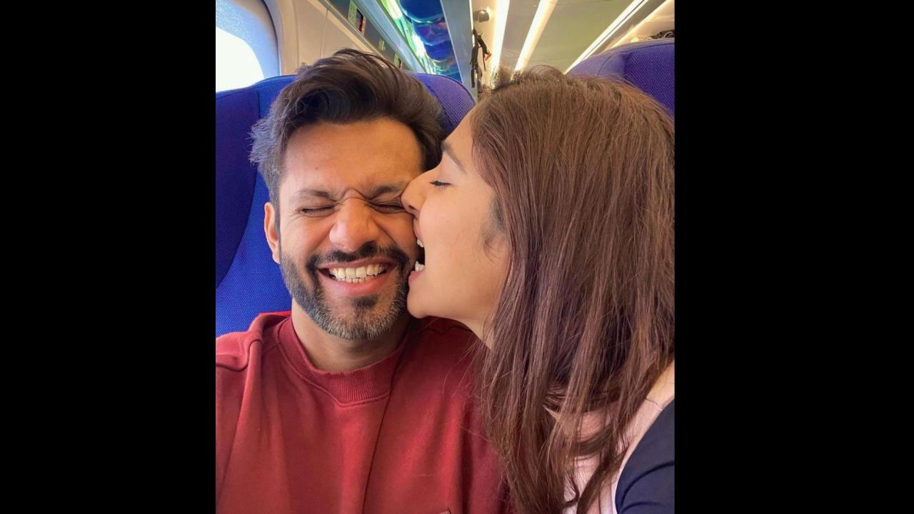 Rahul Shared romantic caption with photos 