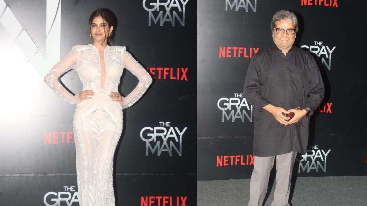 The Gray Man Premiere: Jacqueline Fernandez-Alaya F cast their black magic;  Babil Khan poses for shutterbugs on red carpet