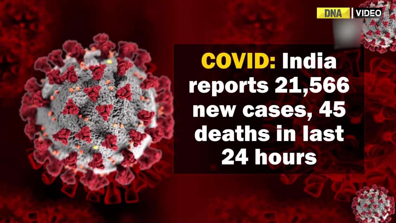 COVID: India reports 21,566 new cases, 45 deaths in last 24 hours